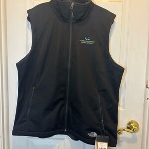 The North Face Black Ridgewall Softshell Vest with Logo